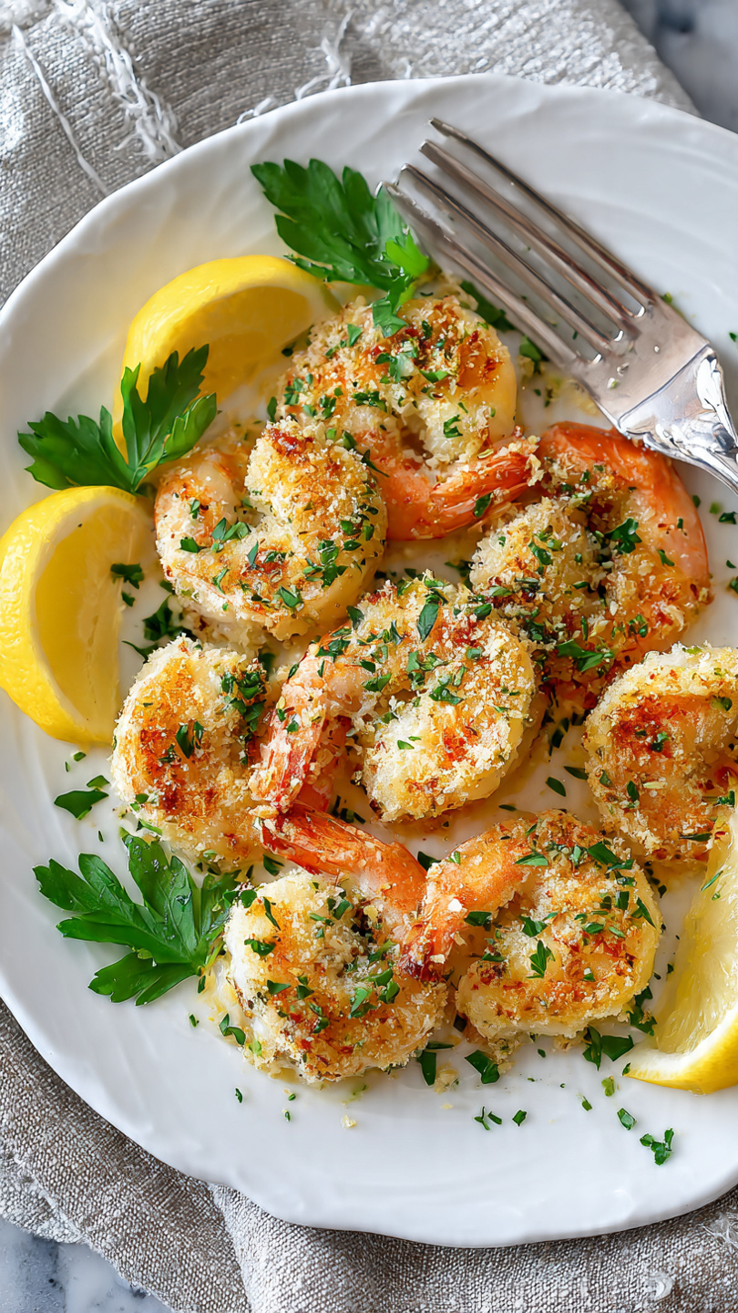 Garlic Parmesan Baked Shrimp